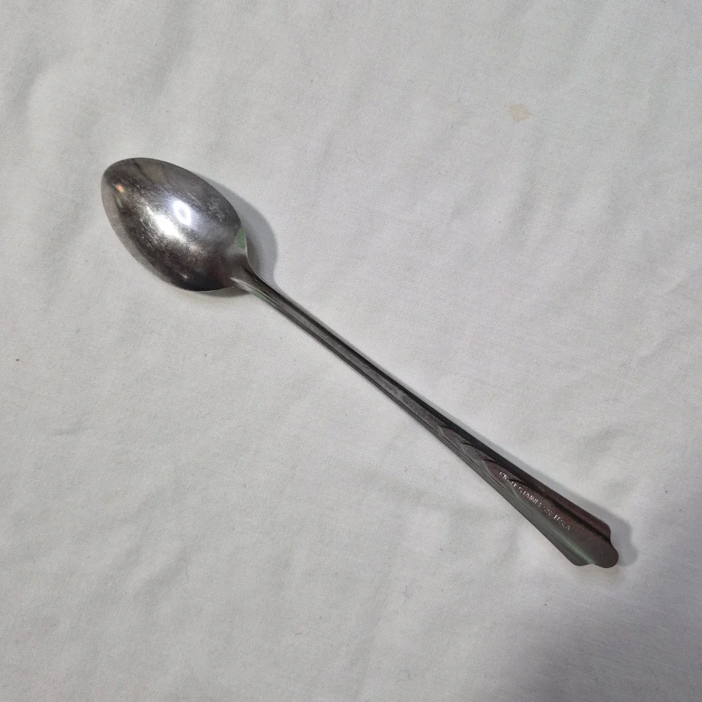Vintage‎ Ekco Iced Tea Spoon Chevron EKS7 Stainless USA 7.5